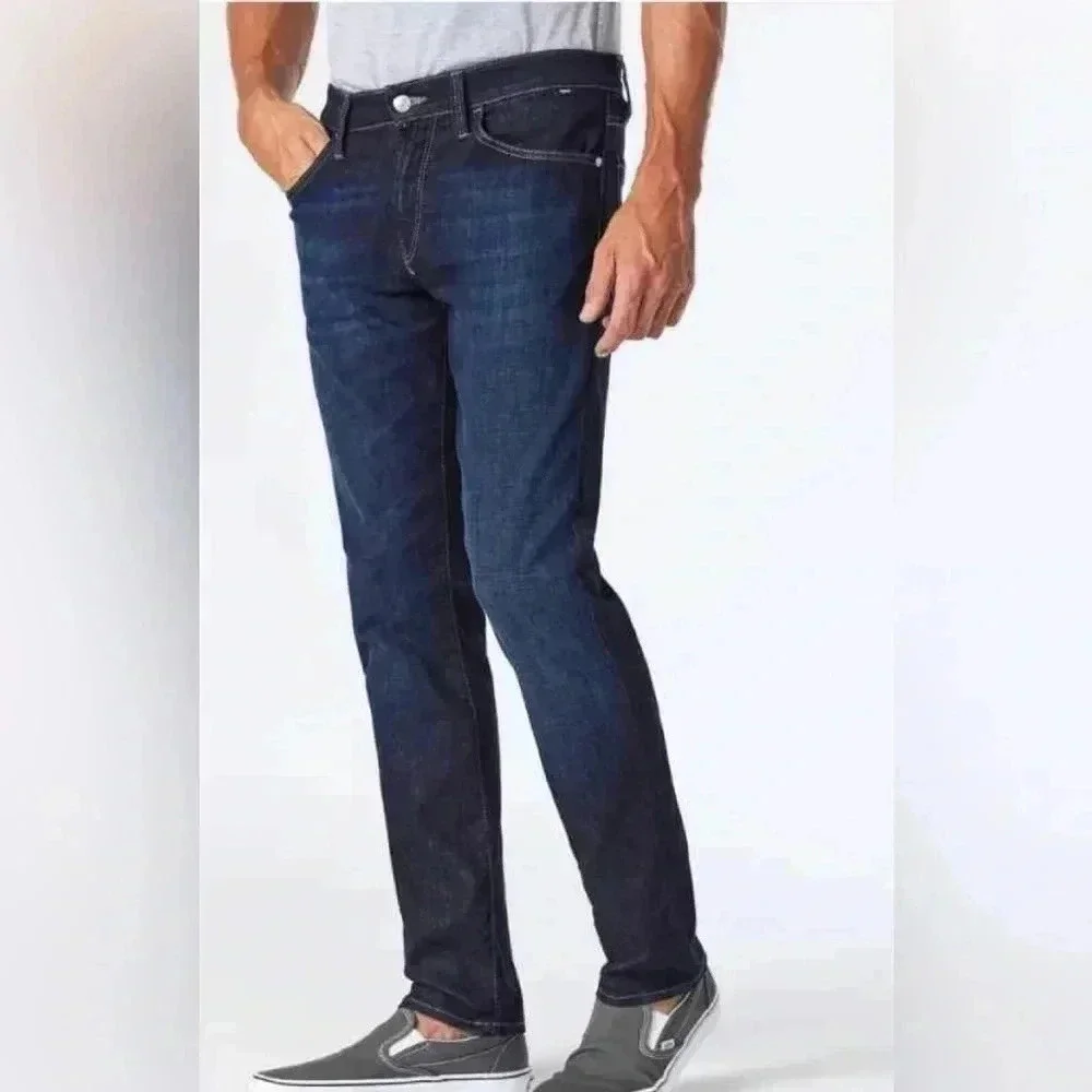 Mavi Marcus Slim Straight Blue  Jeans Size 32 - Picture 2 of 12